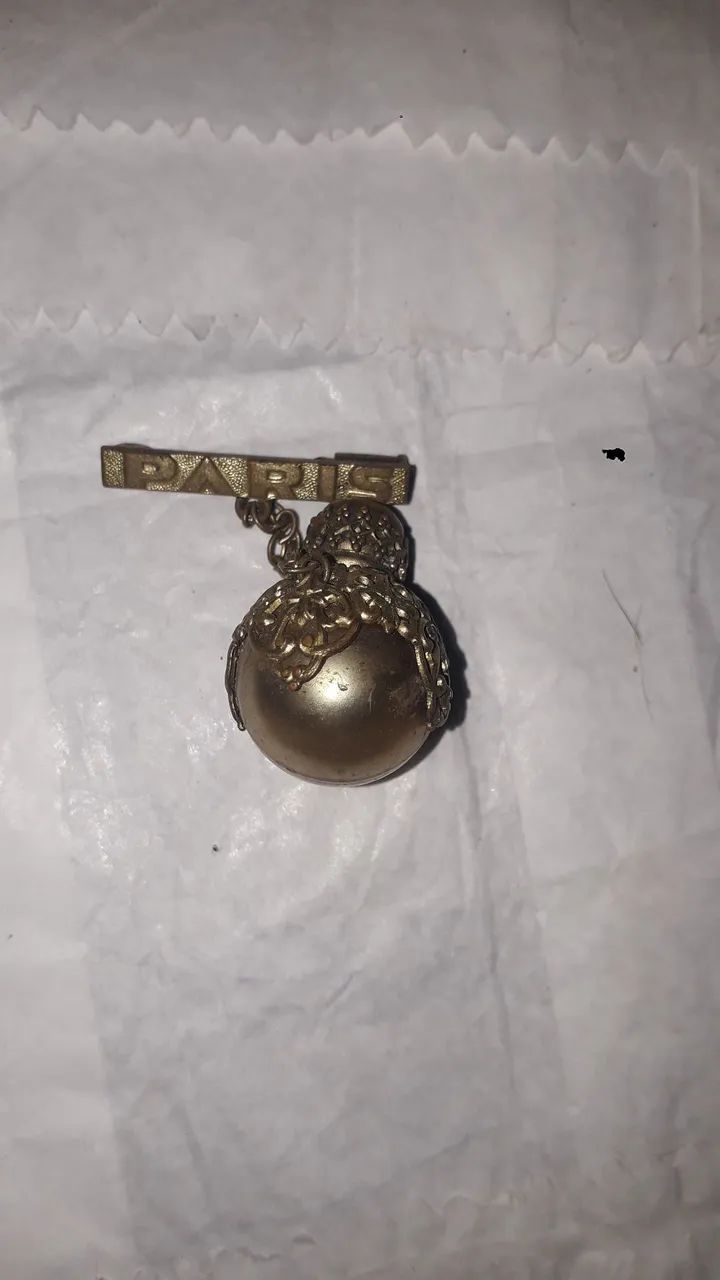 Broche perfumeiro antigo paris