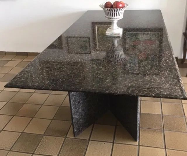 Mesa de jantar retangular de granito  - Foto 4