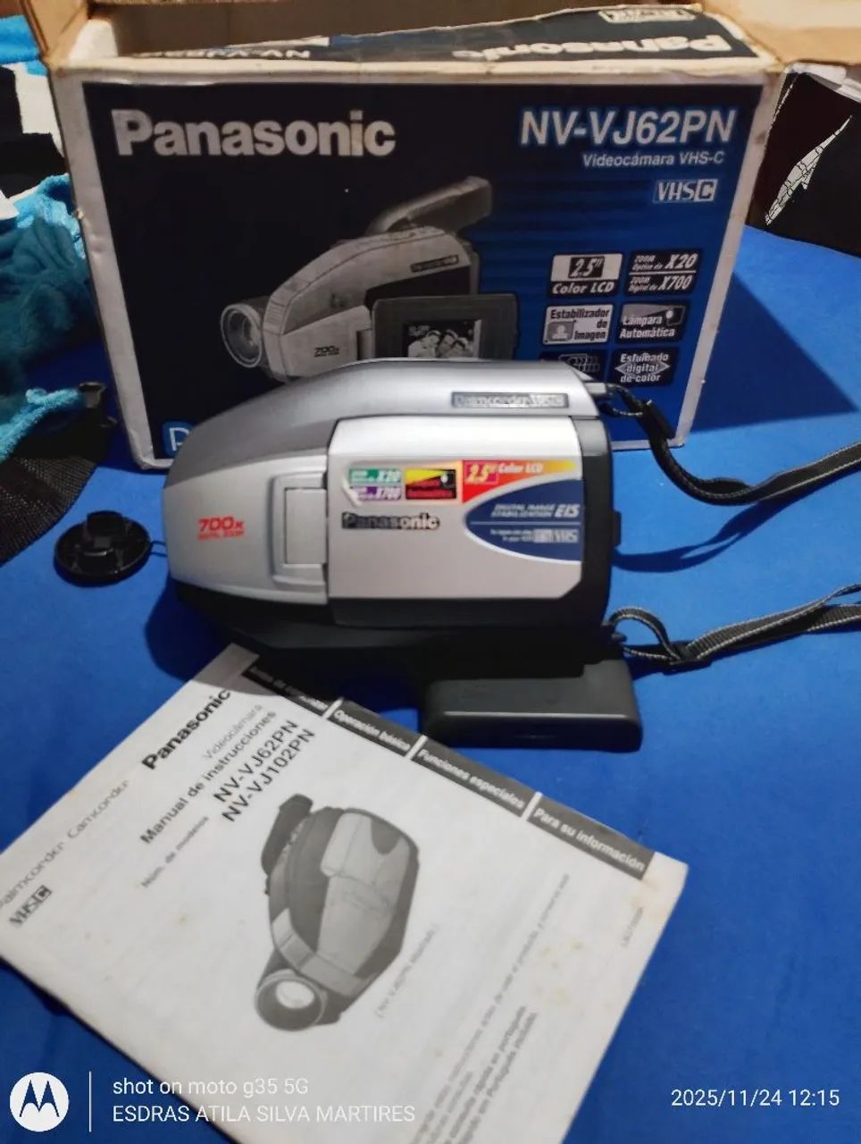 Filmadora Panasonic vhs