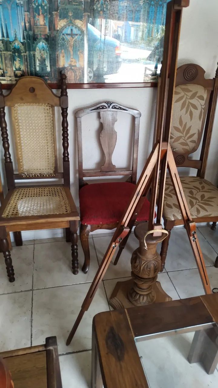 Cadeiras colonial madeiras - Foto 3