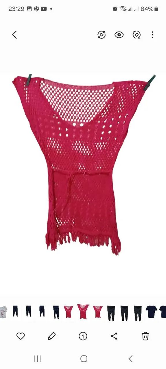 Vestido de praia vermelho lindo  - Foto 2
