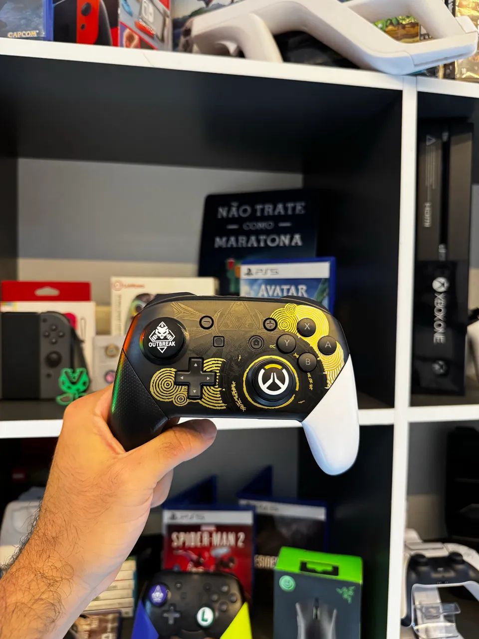Controle nintendo Switch Pro Zelda 