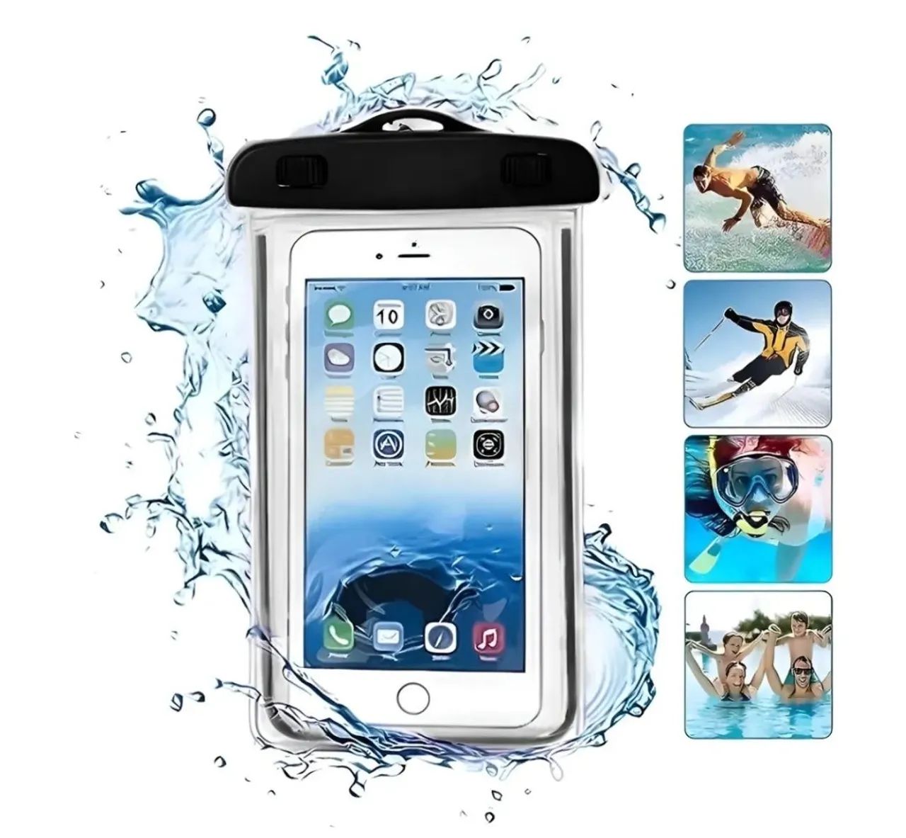 Capa Bolsa Para Celular A Prova D'água Impermeável - Foto 3