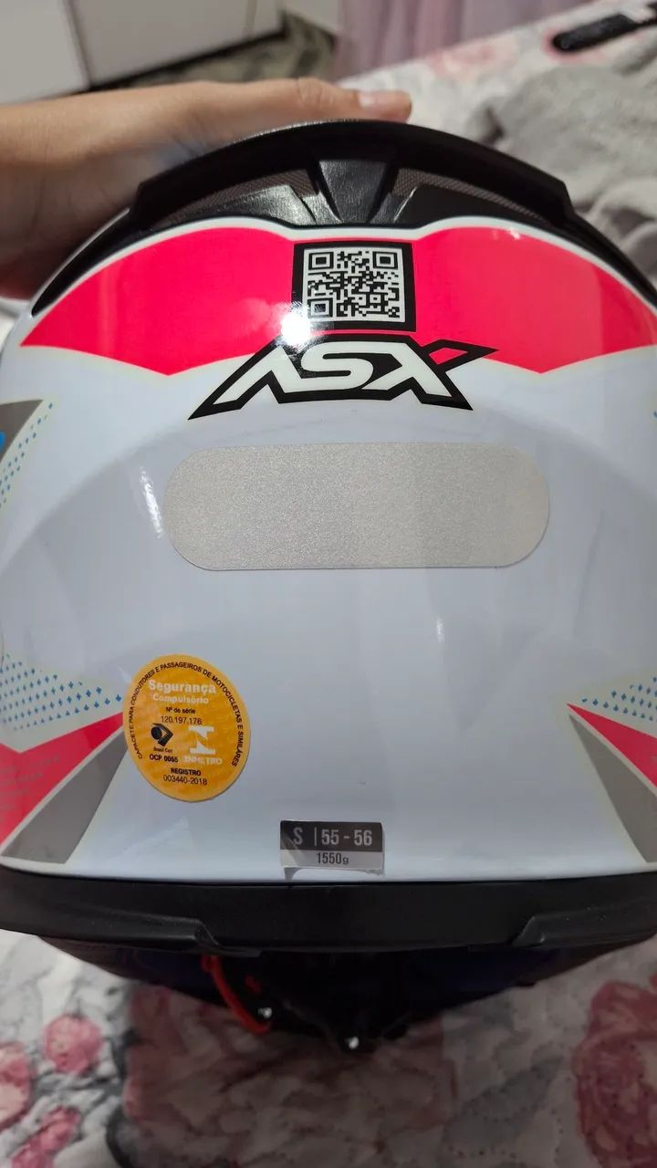 Capacete Feminino ASX NOVO!! - Foto 4