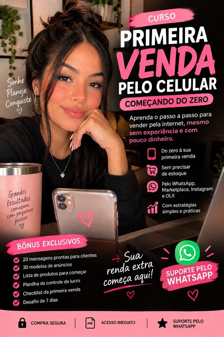 CURSO DIGITAL ? PRIMEIRA VENDA PELO CELULAR
