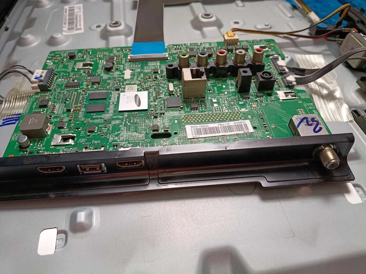 Placa principal modelo BN94-13603C PBA-17F +fonte+controle remoto+placa v-con+autofalan - Foto 2