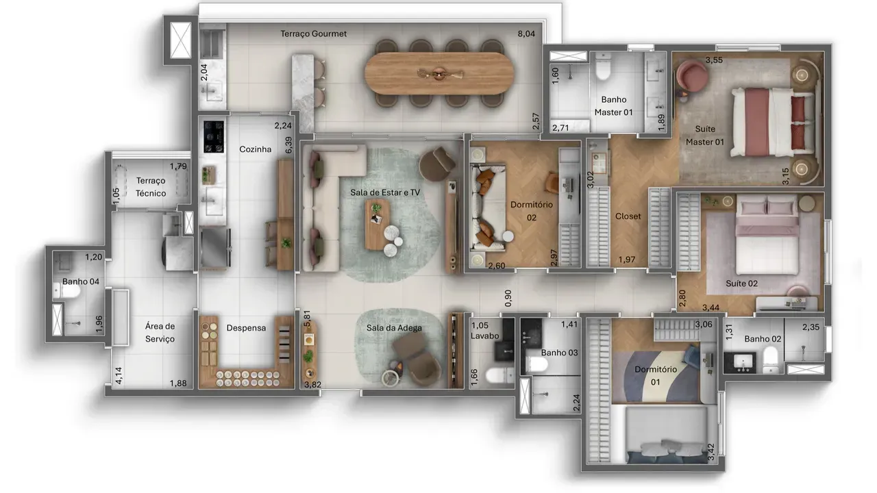 PLANTA 152m²