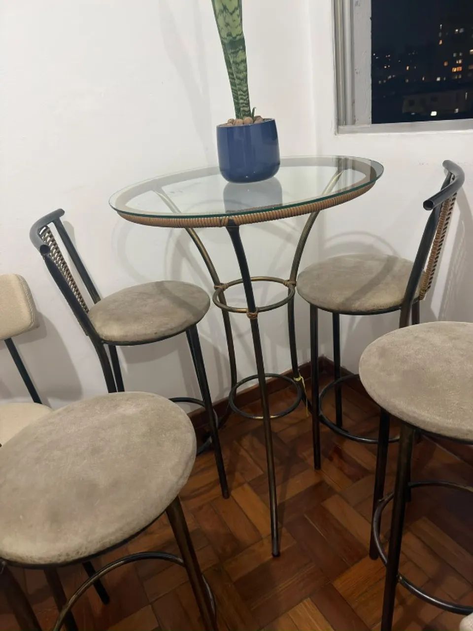 Mesinha de vidro redonda  - Foto 2