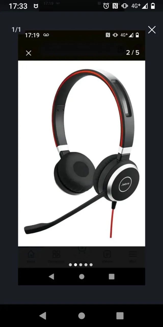 Fone Java Evolve 40 Zero sem uso
