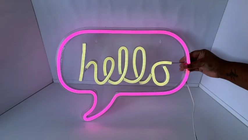 Luz Led Neon Hello - Foto 3