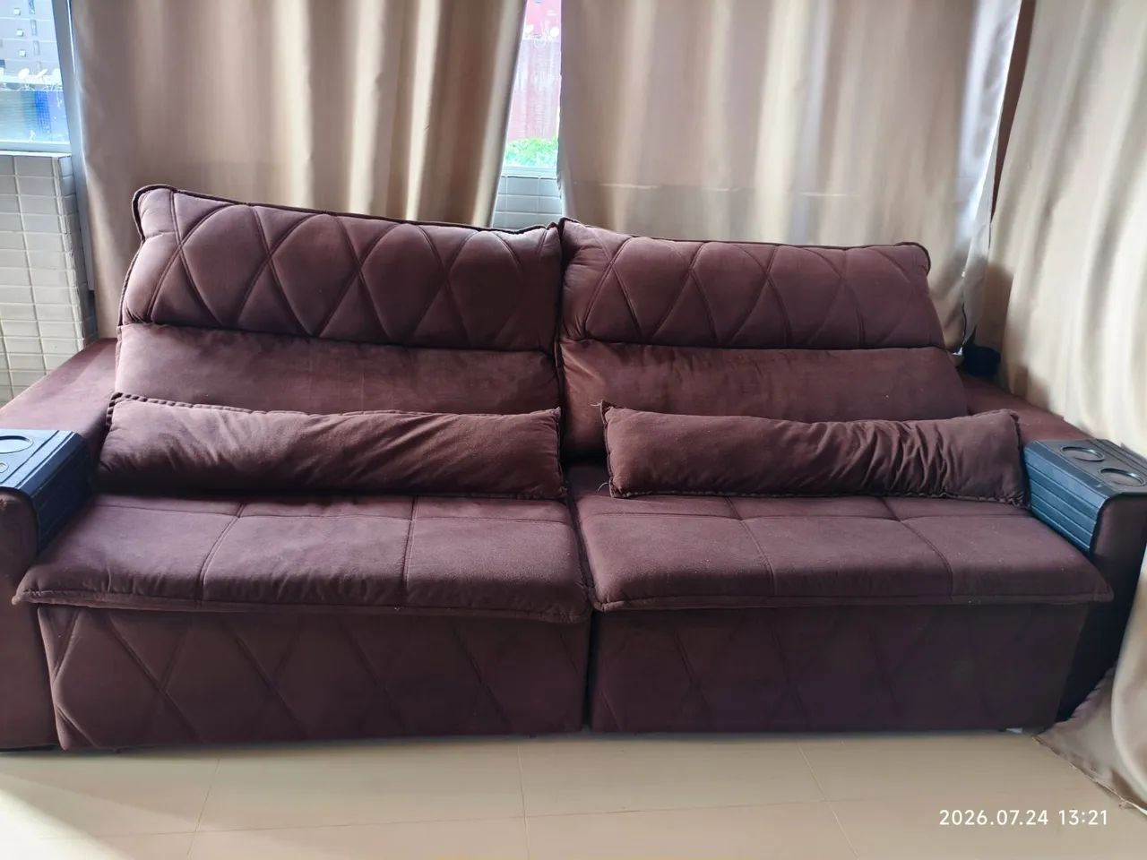Sofá Cama 2,70mt Retrátil e Reclinável  - Foto 5