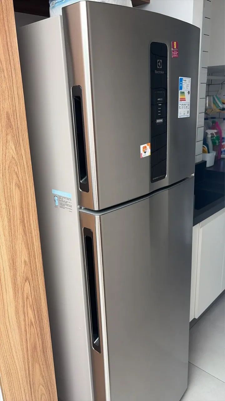  ? Geladeira Electrolux cinza/inox (duplex) - funcionando perfeitamente 