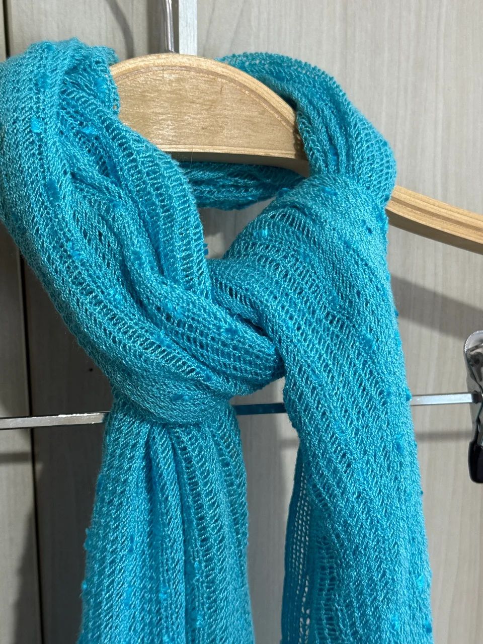 Cachecol azul celeste 