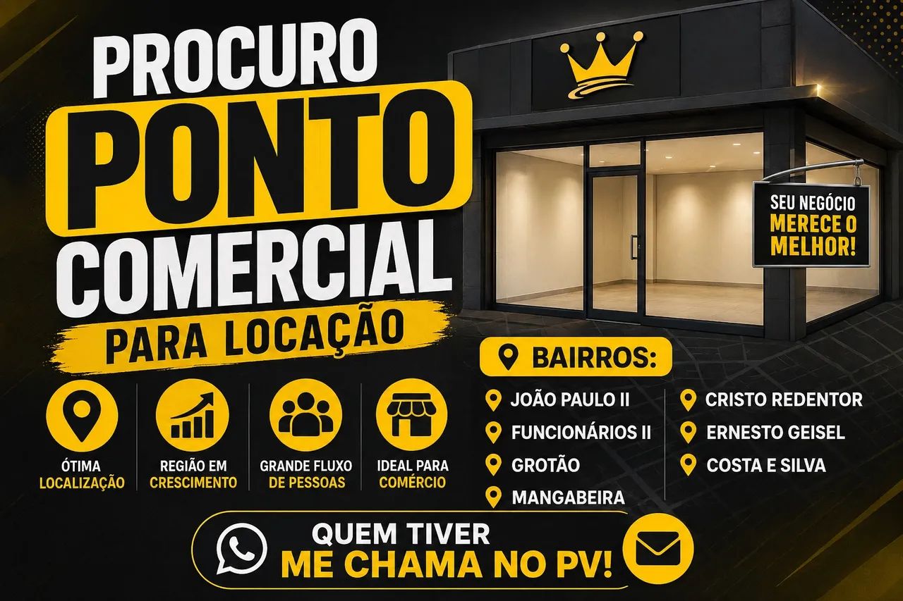 Procuro ponto comercial