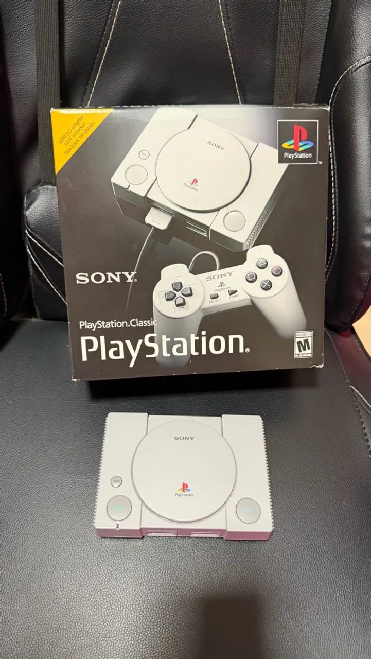 Ps1 Mini Classic impecável 20 jogos