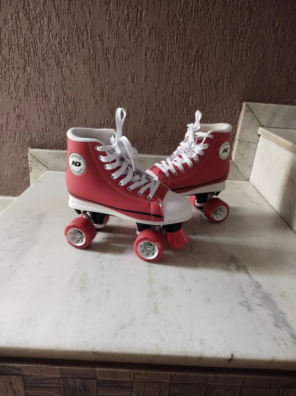 PATINS HD INLINE ALL STAR VERMELHO -- HONDAR - Foto 4