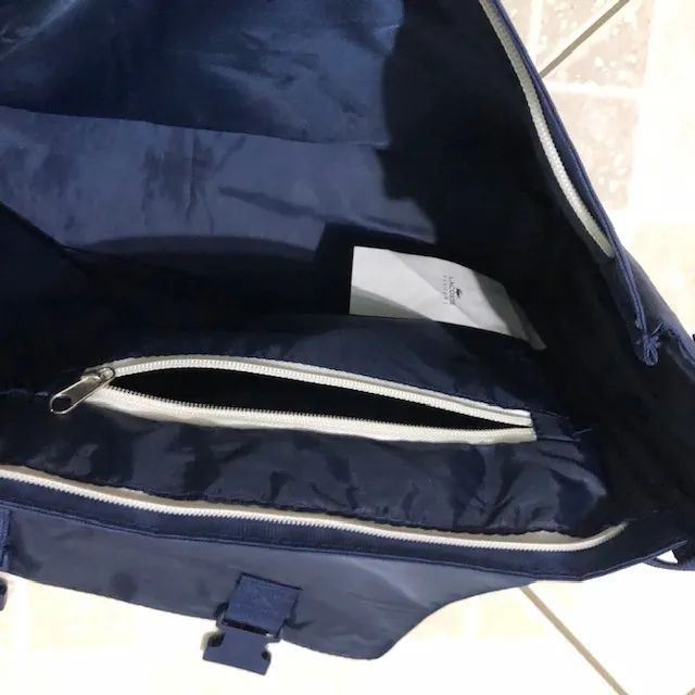Bolsa de Ombro - Azul Marinho - Lacoste - 40 x 28 x 12 cm - Foto 4