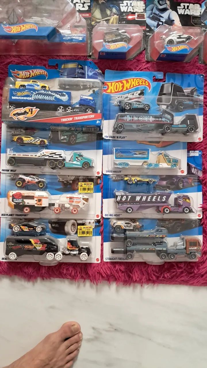 Hot wheels carretas