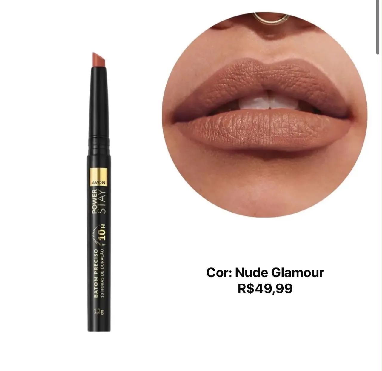 Batom em stick AVON 10 hrs de duração 