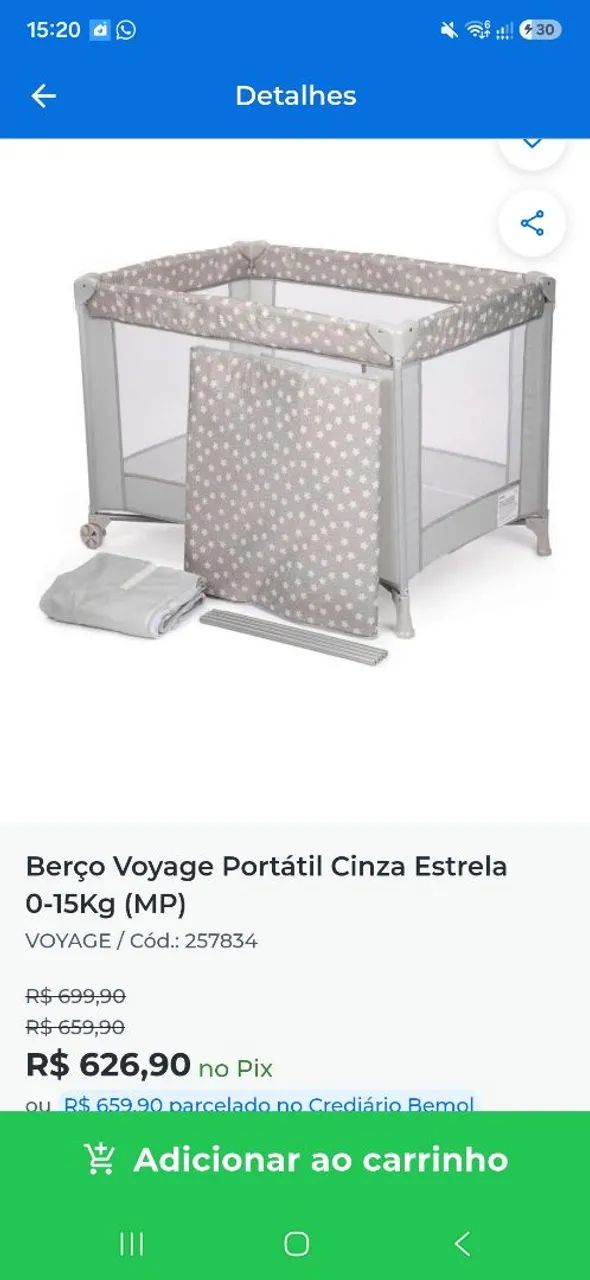 Berço portátil  - Foto 3