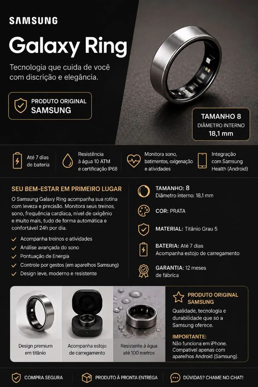 Anel Samsung Ring  - Foto 2