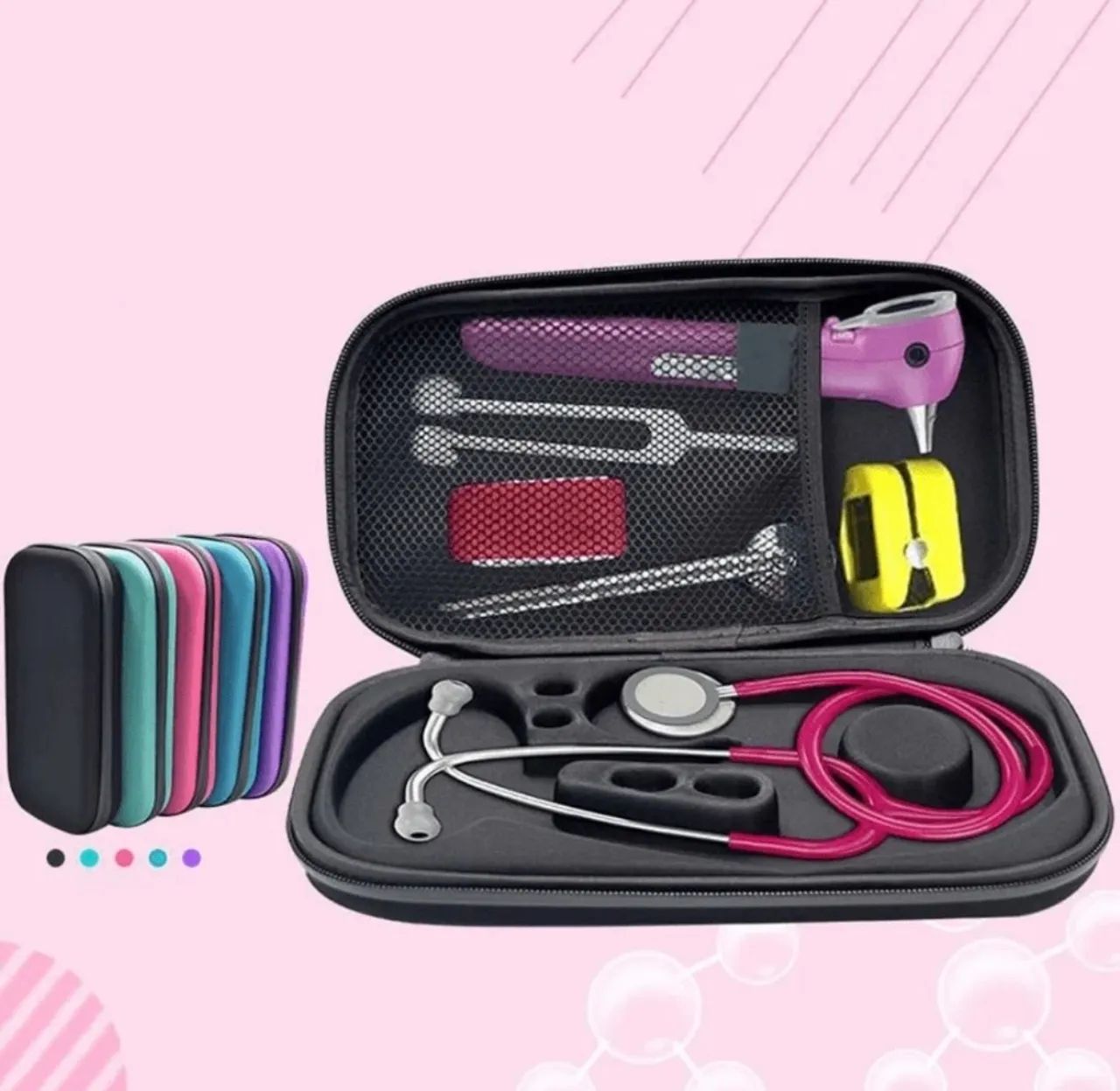 Vendo case pra estetoscópio rosa 