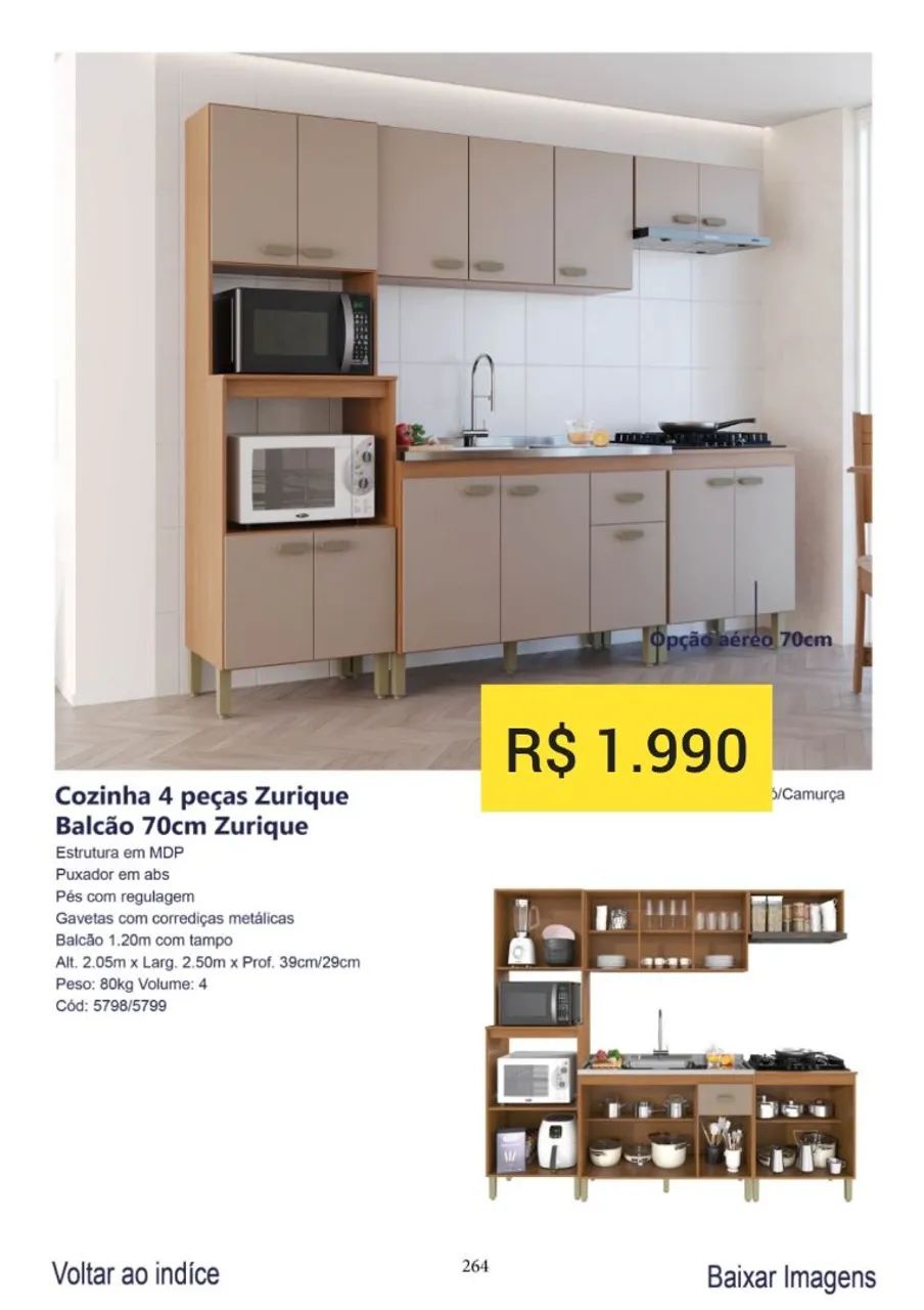 Armário de cozinha completa 