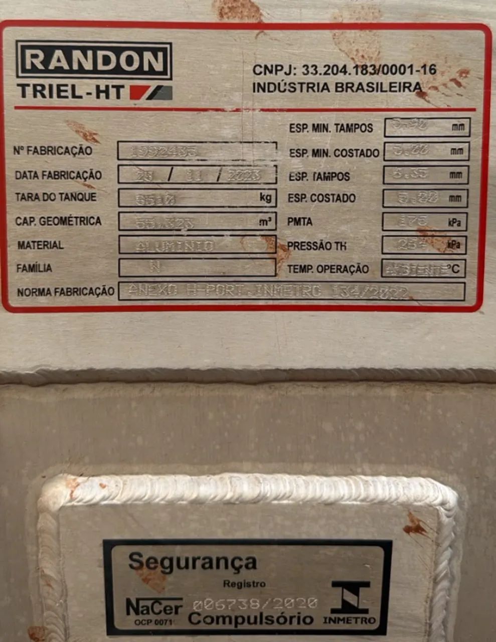513. Semi Reboque Tanque Alumínio Randon Ano 2023 - Foto 8