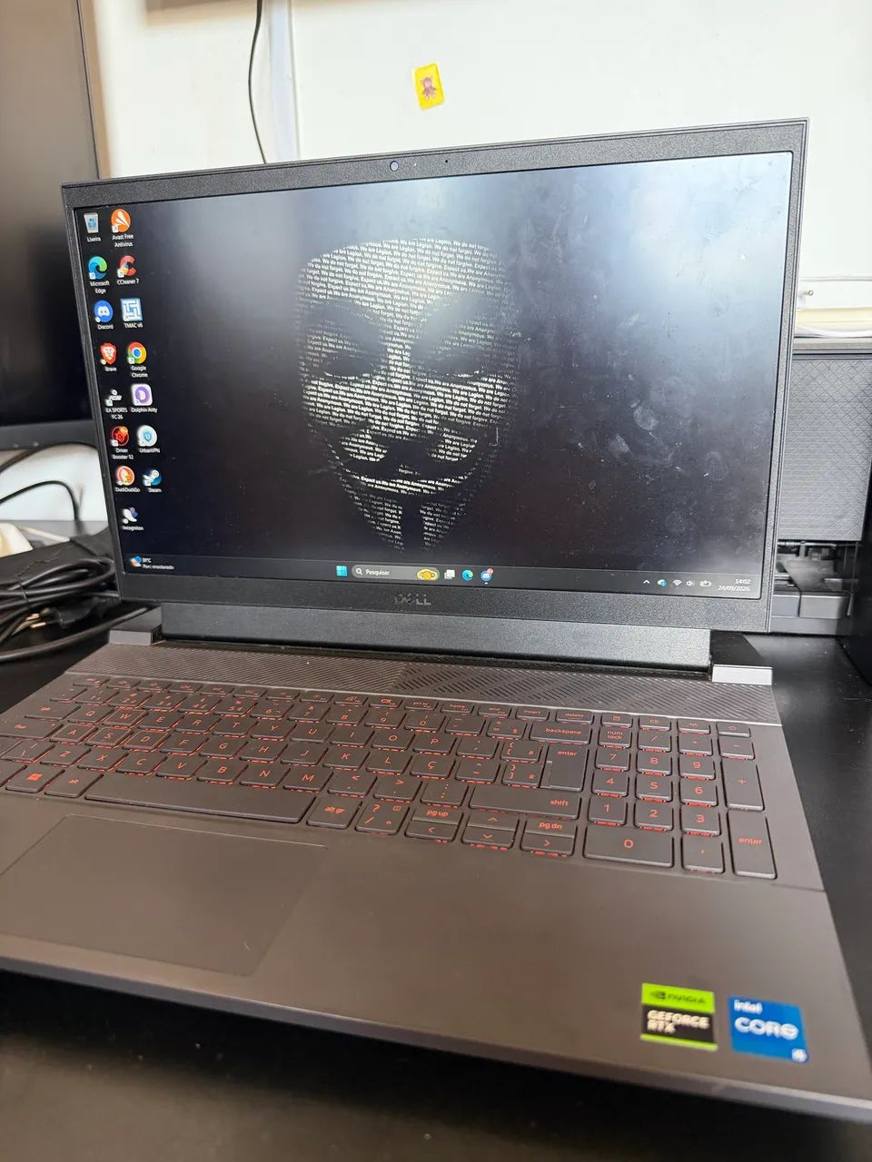 Dell G15 Placa de vídeo rtx 3050 Processador I5