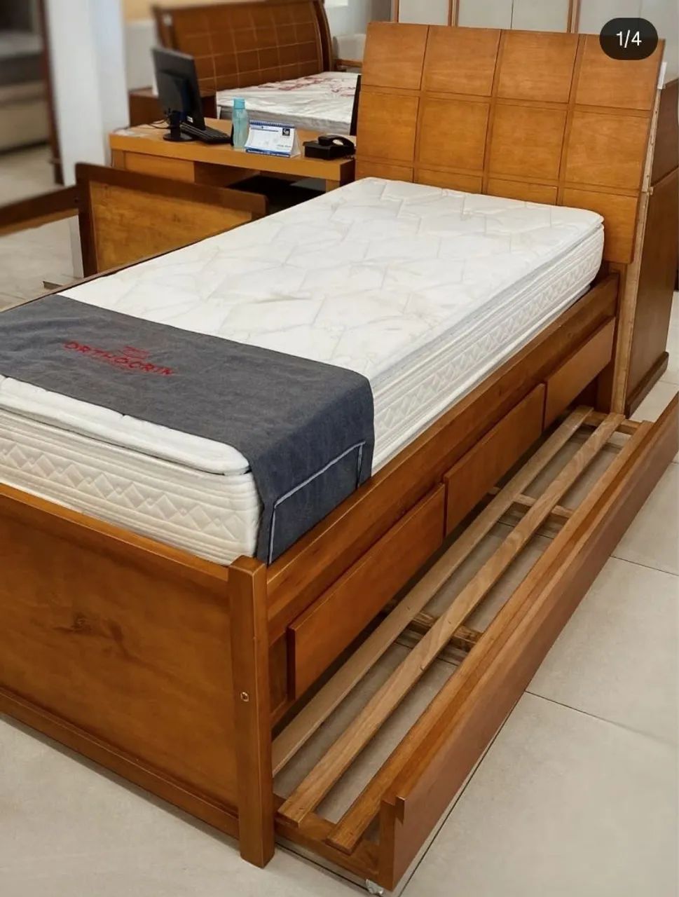 Cama Bibox madeira maciça. - Foto 3
