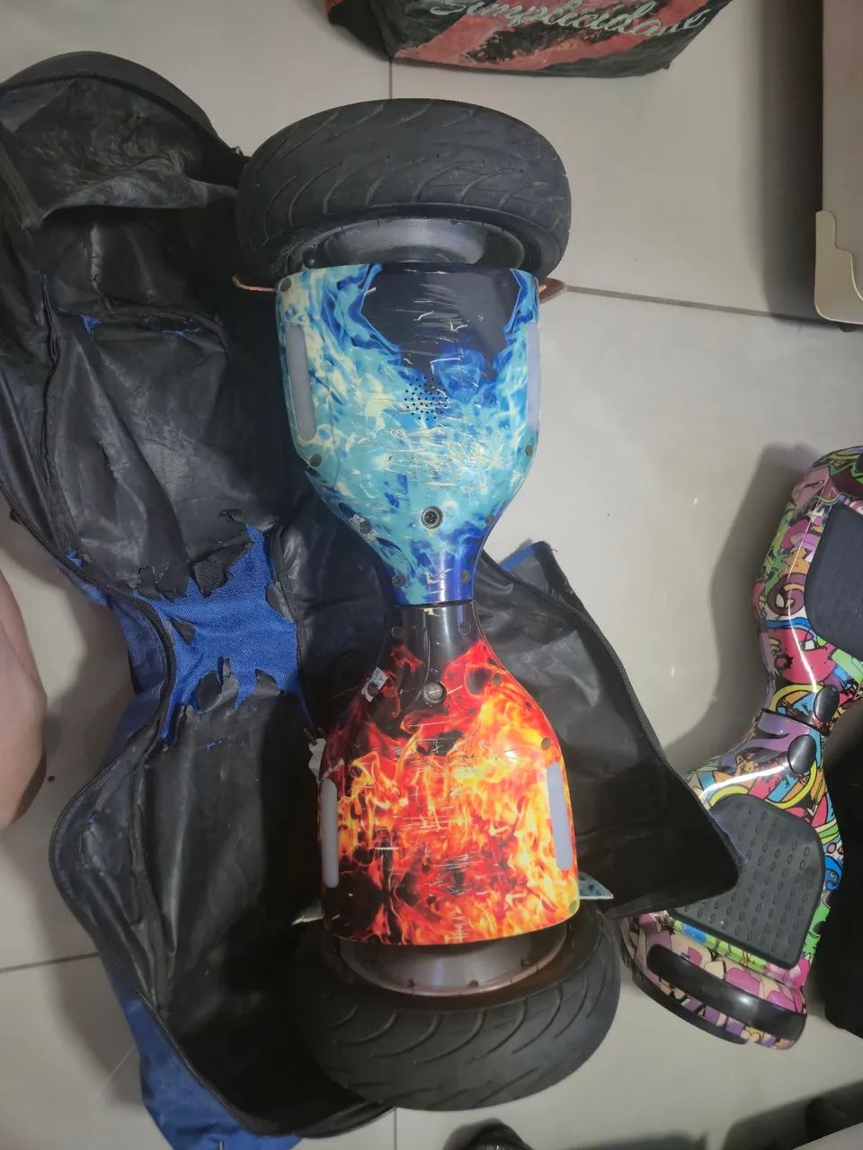 Hoverboard 10 polegadas - baterias novas - Foto 3