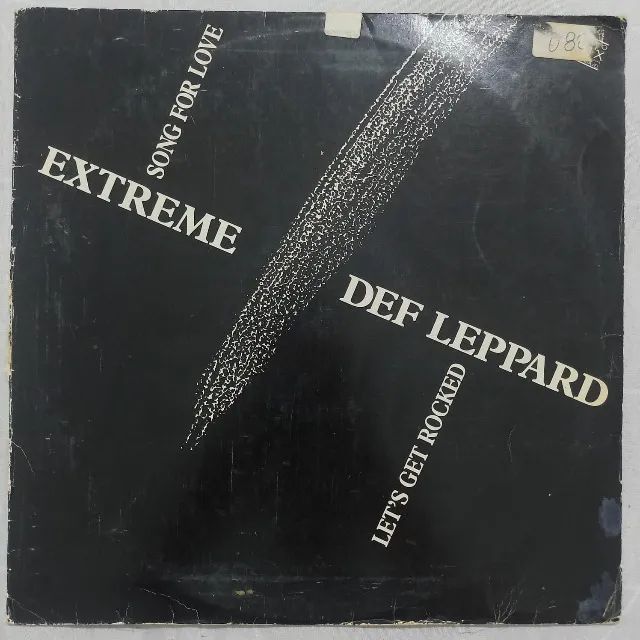 Disco de Vinil LP Disco Promocional Mix Def Leppard e Extreme