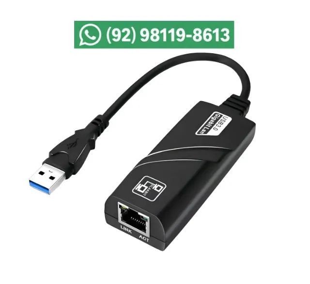 Adaptador USB Para Rede RJ45 Até 10/100