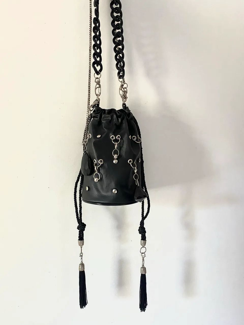 Bolsa saco de couro  - Foto 2