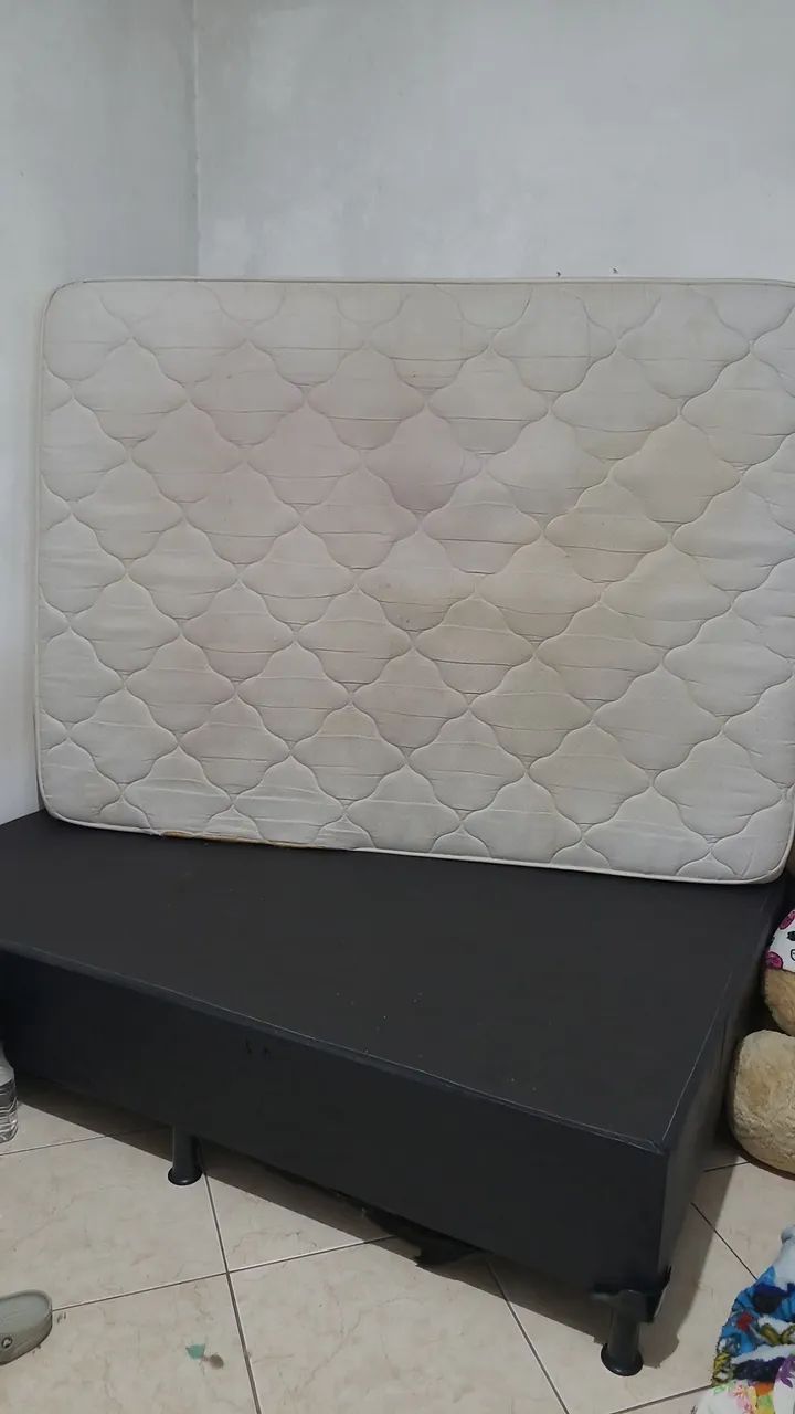 Box cama casal (colchão vai junto) - Foto 2