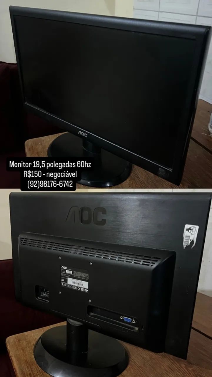 Monitor 19,5 polegadas 60hz - Foto 2