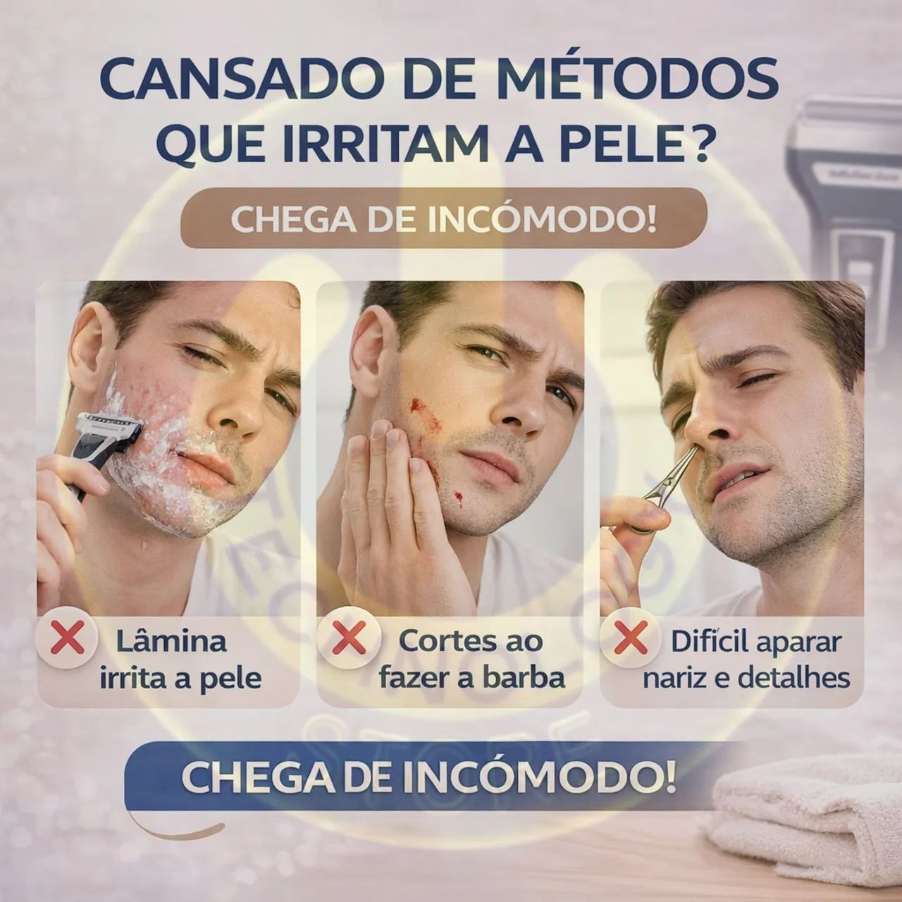 Barbeador Shaver 3 em 1 Masculino Multifuncional A PRONTA ENTREGA  - Foto 2