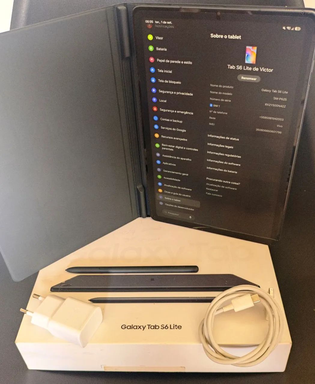 Tablet Samsung Galaxy tab S6 lite - completo - em até 4x sem juros - Foto 4