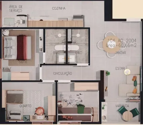 PLANTA 60m²