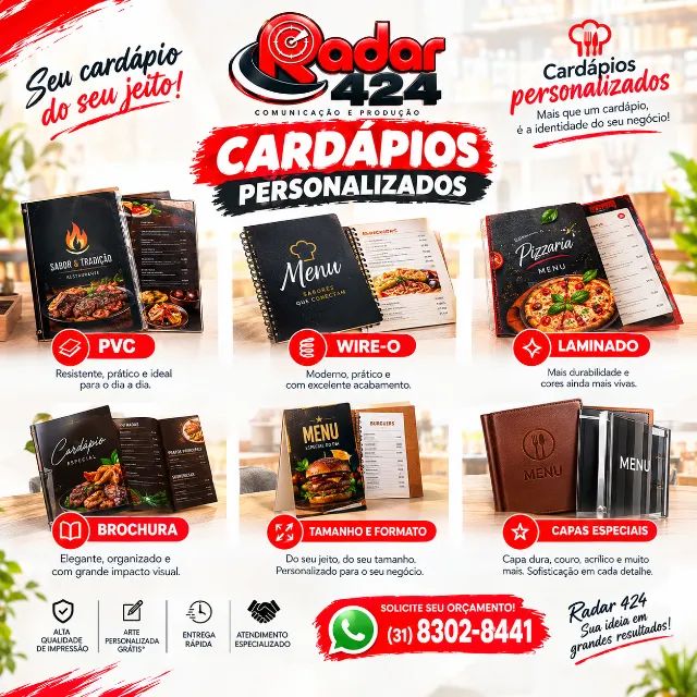SEU CARDÁPIO, SUA MARCA, SEU ESTILO