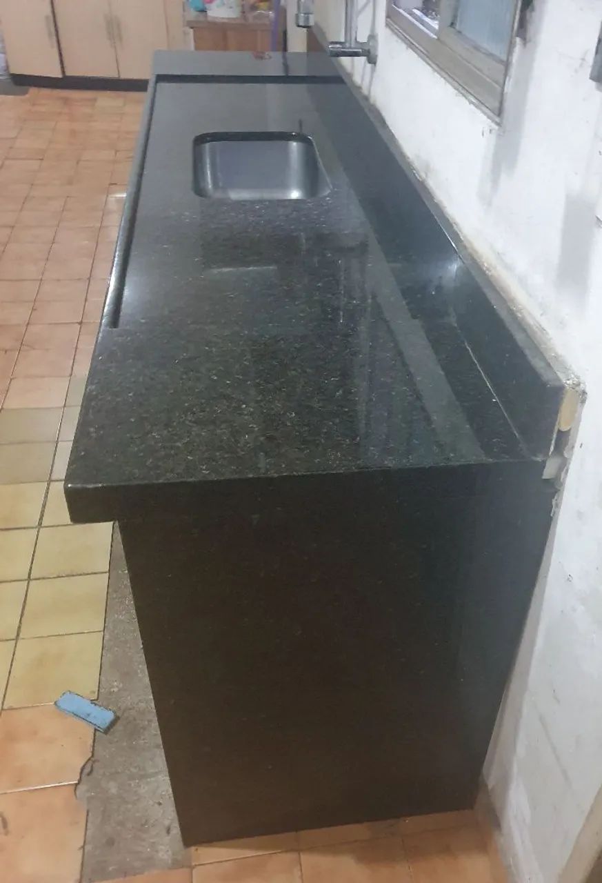 Bancada de granito completa com cuba - Foto 4