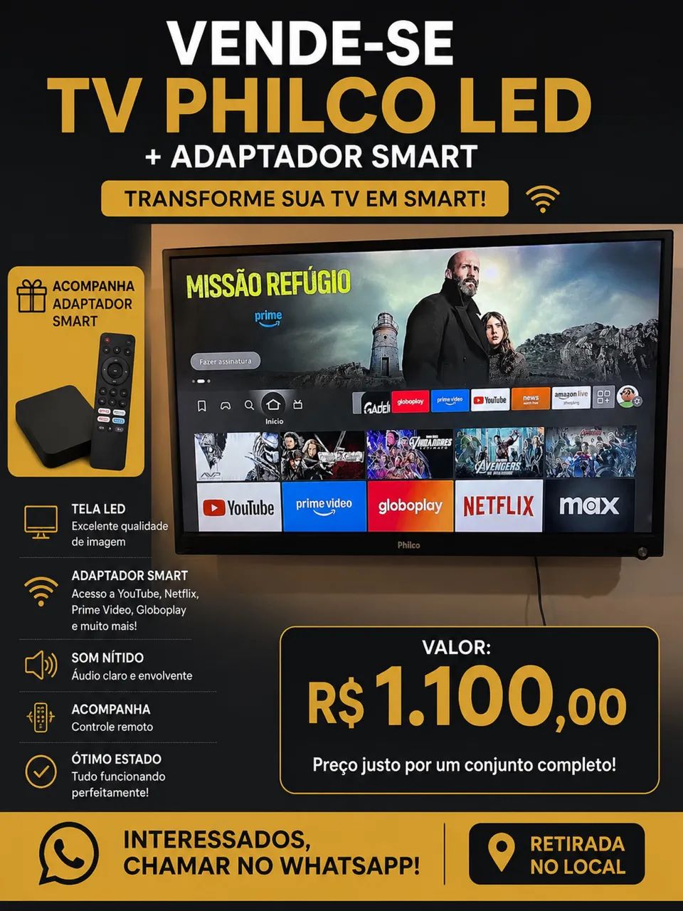 Televisão philco 42 polegadas 