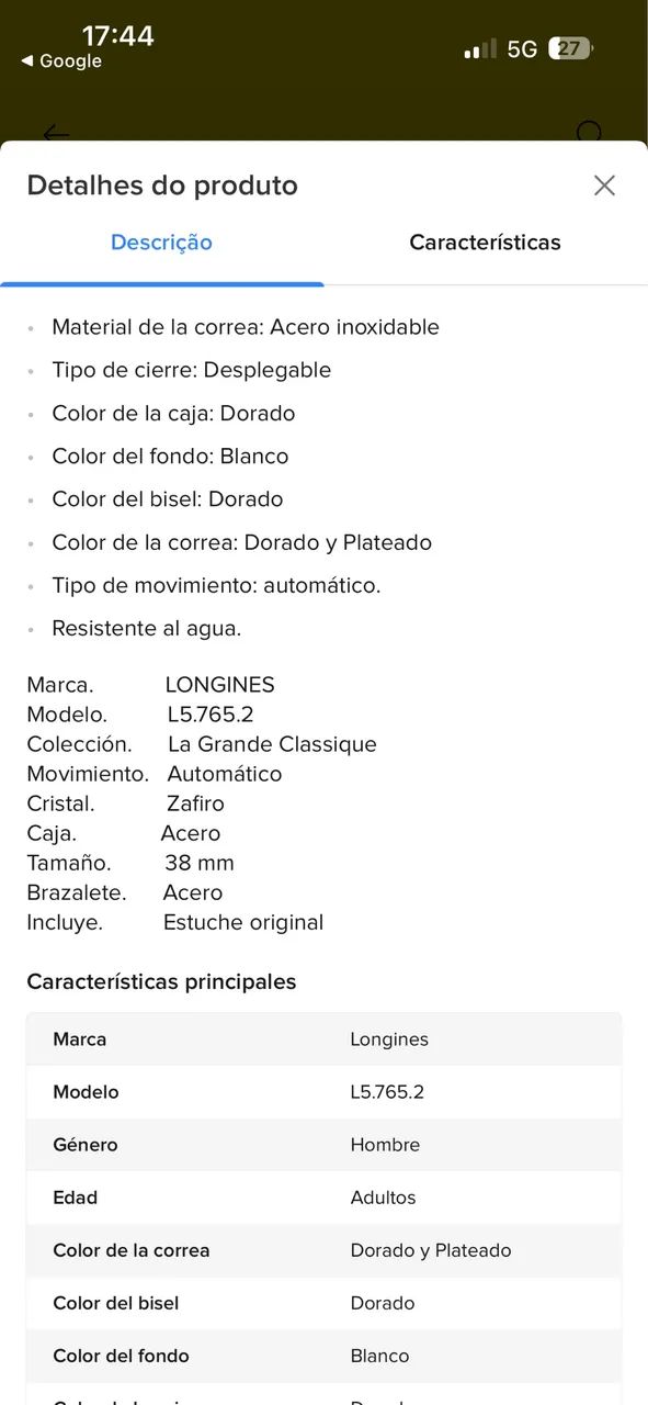 Relógio longines unissex  - Foto 5