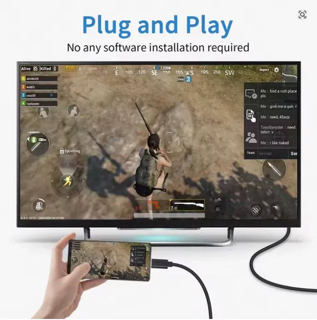 Cabo Adaptador USB-C  para VGA - Foto 3