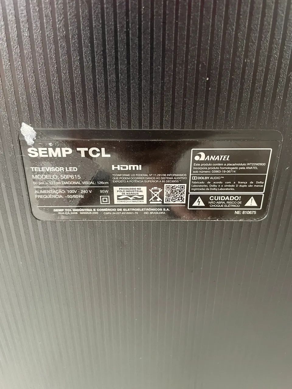 Tv TCL 50 Polegadas 4k (com problema) - Foto 2