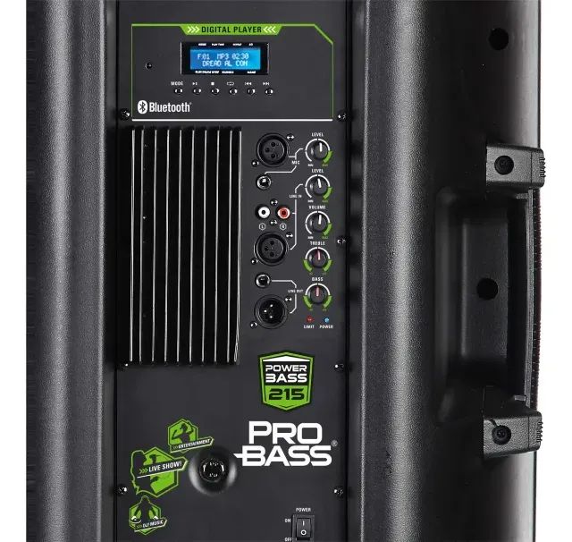 Caixa Ativa 2x 15 polegadas Pro Bass Power Bass 215 - Foto 3
