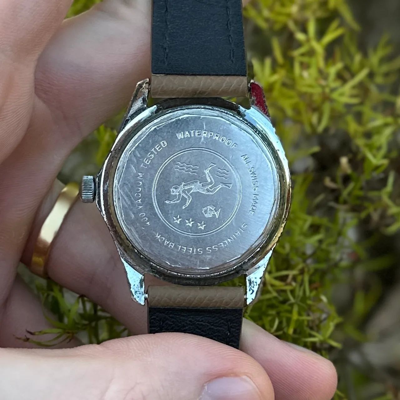 Relogio Sicura 400m Vintage Corda Manual 39mm Revisado