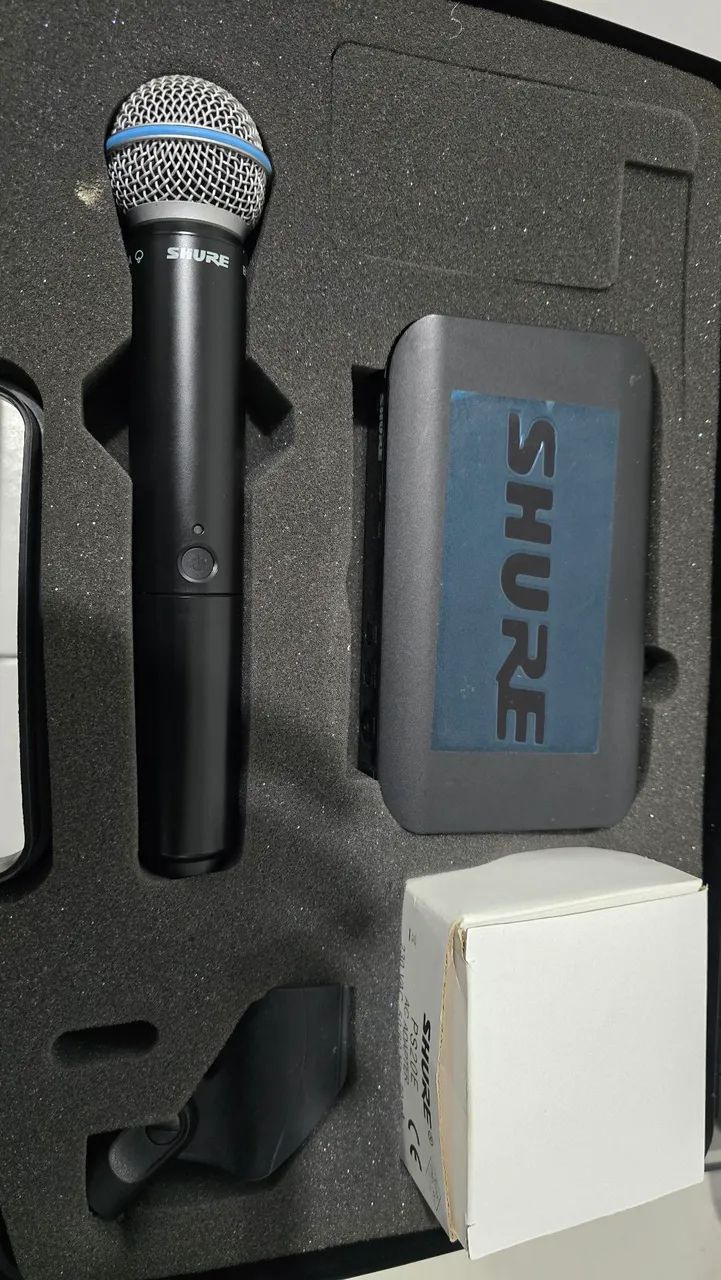 Microfone Shure Beta58a sem fio - Original
