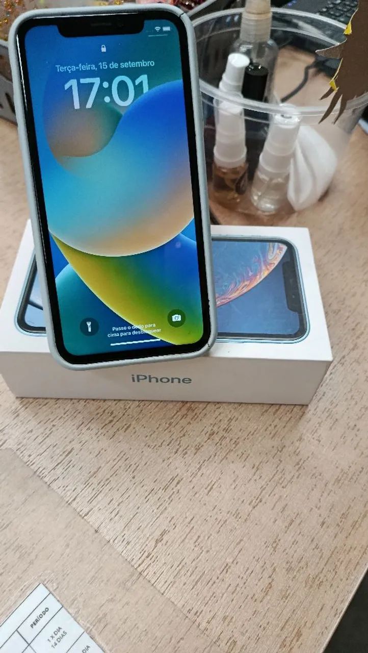 iPhone modelo XR pouco tempo de uso