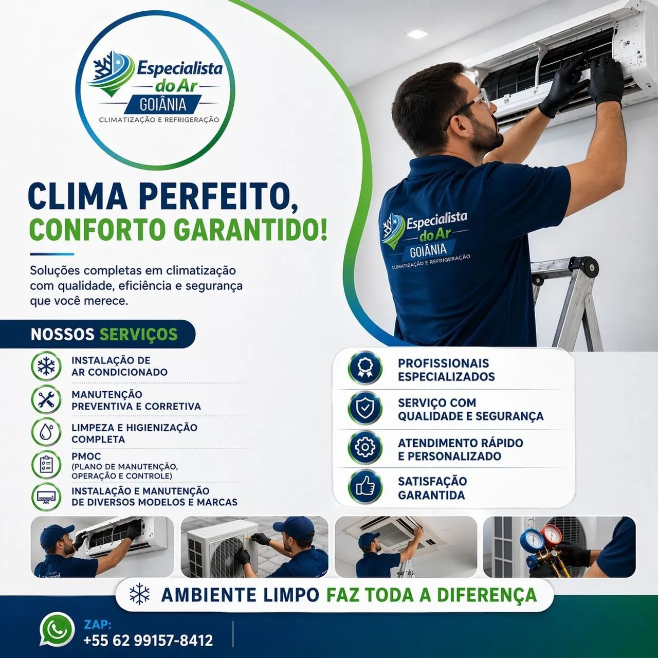 Limpeza de Split 129 reais - Foto 2